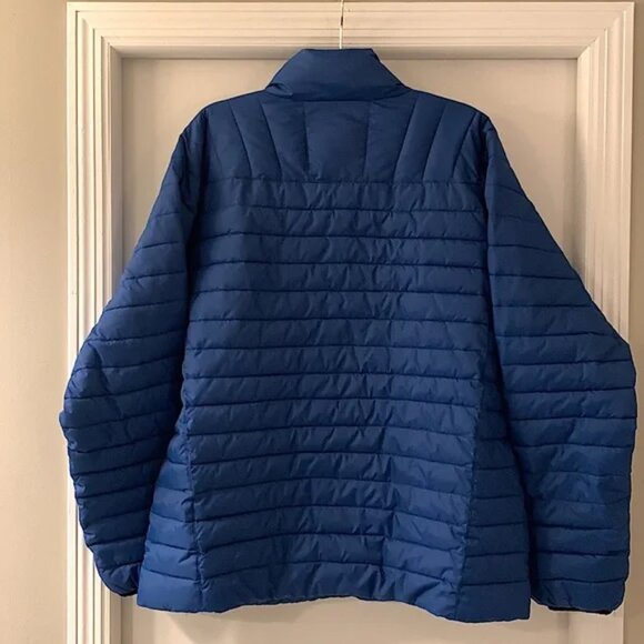 Duluth Trading Alaskan Hardgear Puffer Jacket Coat Men’s Large Blue Pockets - Picture 3 of 6